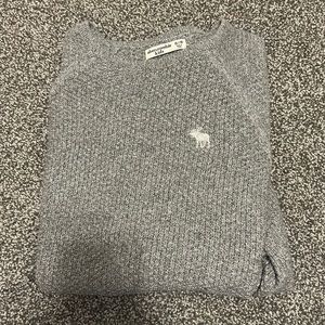 OVERSIZED Abercrombie grey sparkly sweater